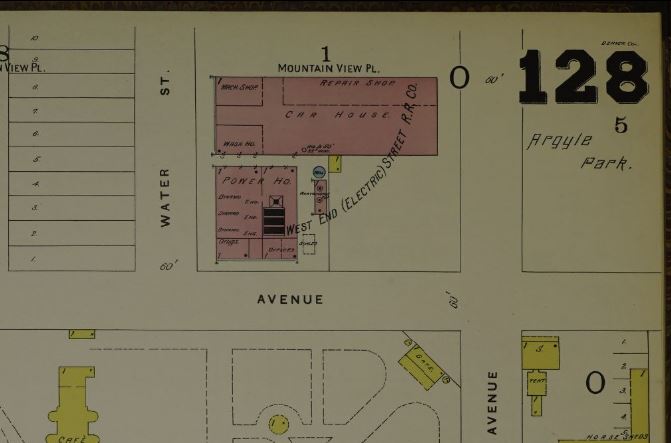 West End Dynamo House (1893 Sanborn Map)